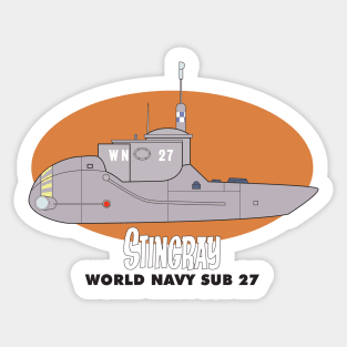 World Navy sub from 'Stingray' Sticker